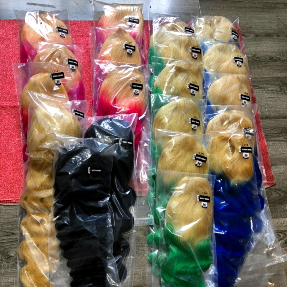 Lace front custom color units
